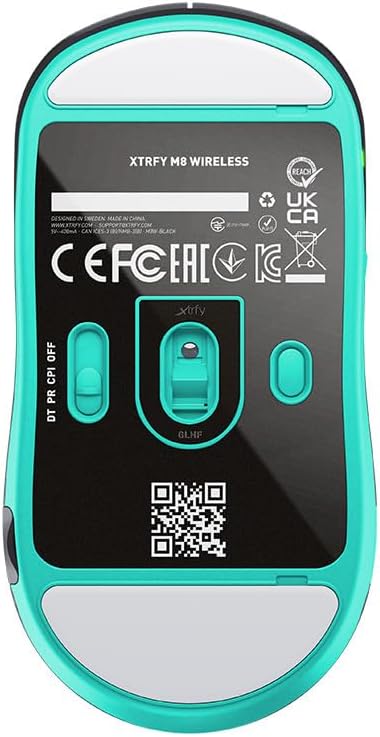 CHERRY Xtrfy M8 Wireless, kabellose ultraleichte Gaming-Maus, optimiert für E-Sports, 2.4 GHz Funk,