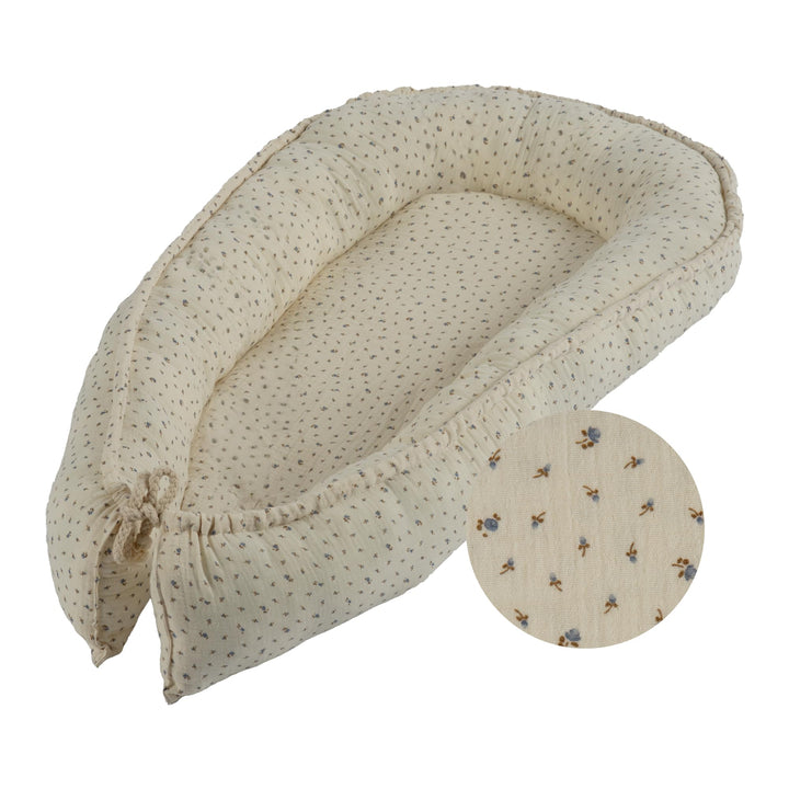 Bio Baby Nestchen Musselin Blumen Neutral Neugeborenen BaumwolleNestchen Wickelunterlage Mädchen Kus