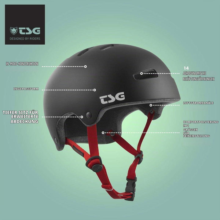 TSG Superlight Solid Color Helm L-XL satin black, L-XL satin black