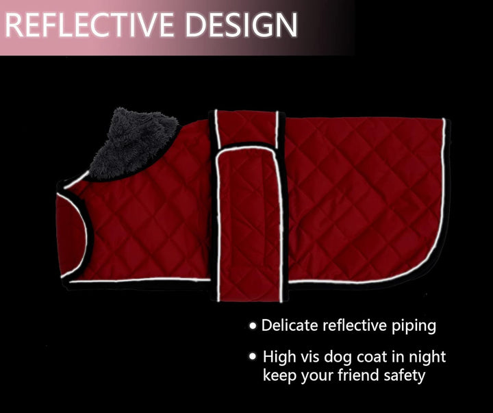 Geyecete - Warmer wintermantel für dackel Hunde,Hunde winterjacken mit plüschfutter,Outdoor jacken m