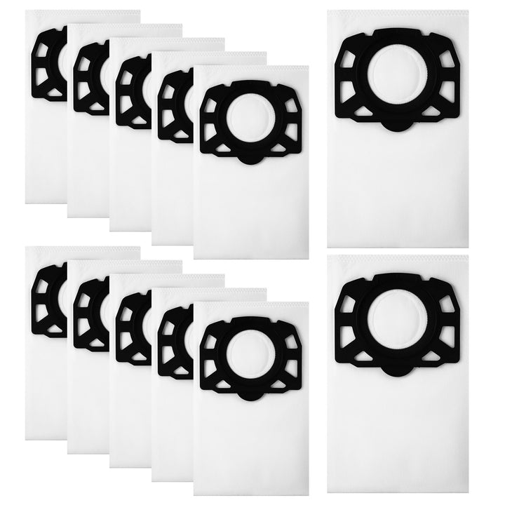 12 Stück staubsaugerbeutel für Kärcher WD4 WD5 WD6 WD5 P WD6 P MV4 MV5 MV6, für KFI 487, Nass Trocke