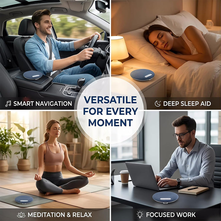 Kissenlautsprecher Bluetooth, Tragbarer Kopfkissen Lautsprecher mit Weisses Rauschen und Timer, Kabe
