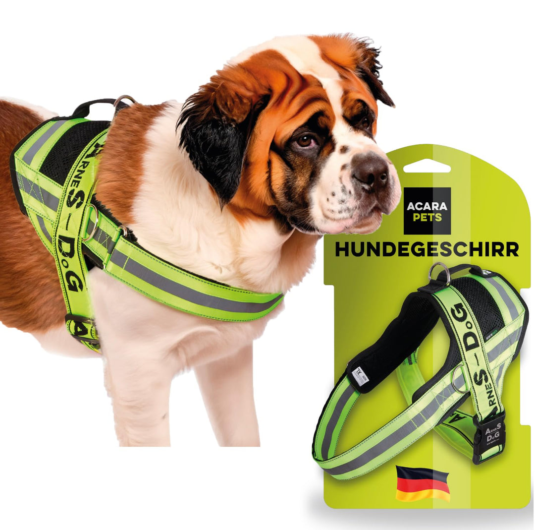 Hundegeschirr mit 3 Metallösen zur Befestigung Ihrer Brust oder Ihres Brustgurts, um Ihren Hals Nich