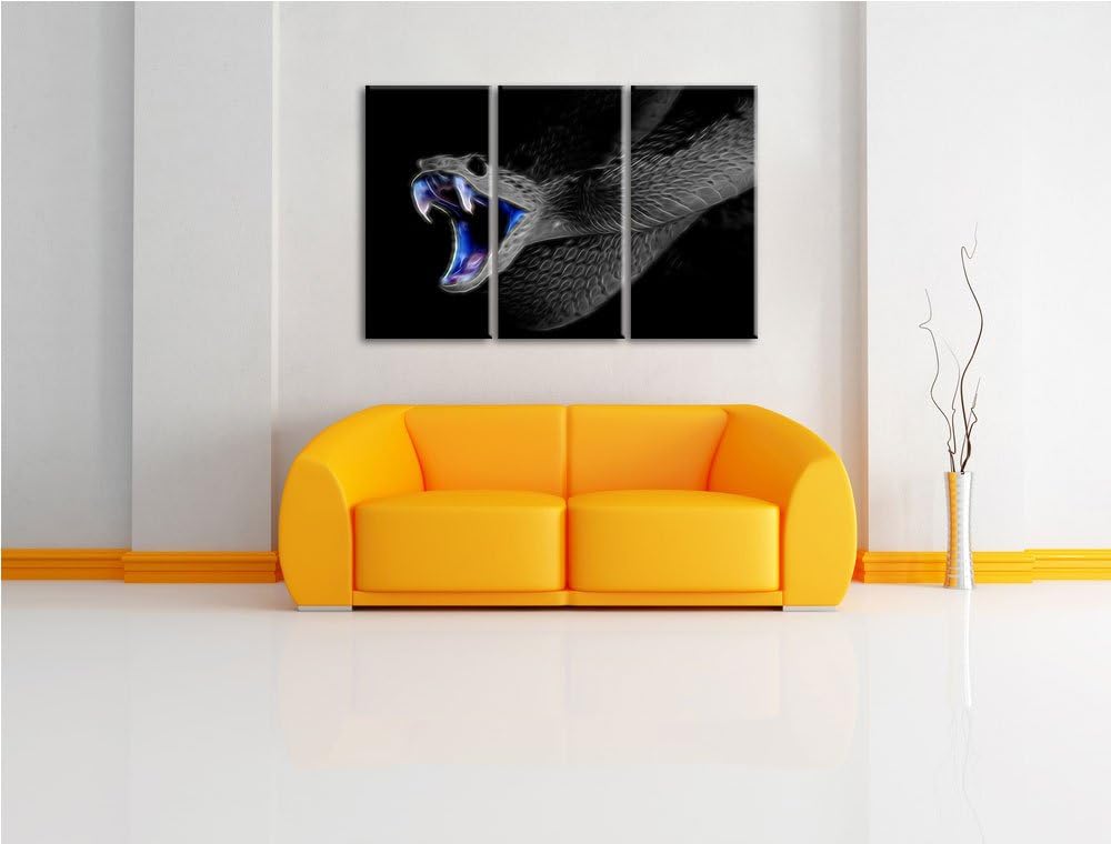 Majestätische Schlange, Natur, USA 3-Teiler Leinwandbild 120x80 Bild auf Leinwand, XXL riesige Bilde