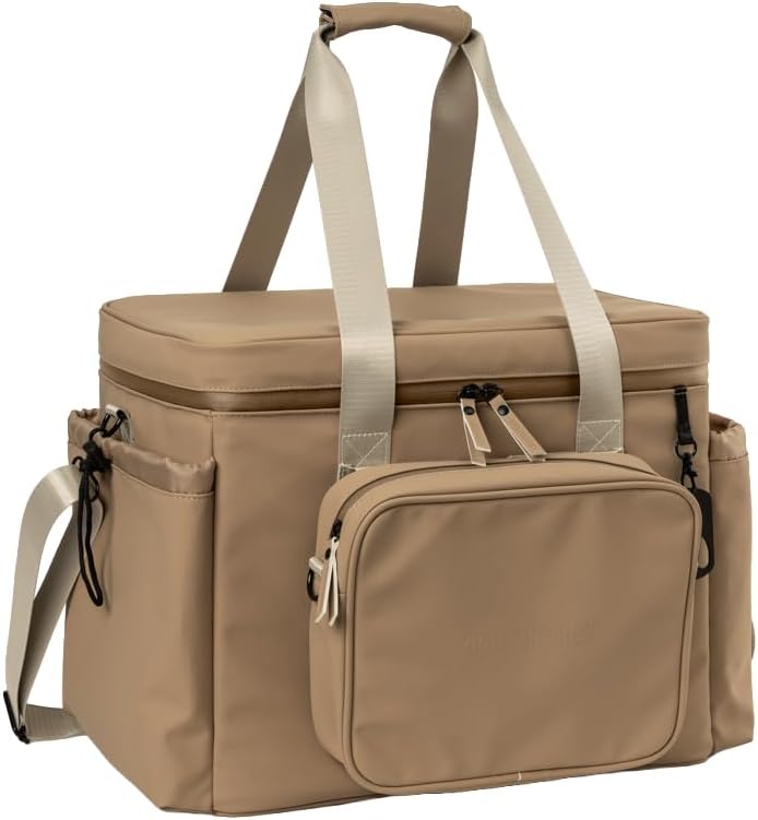 Kühltasche 40L mit Abnehmbarer Fronttasche, auslaufsichere Thermotasche mit Flaschenöffner, isoliert