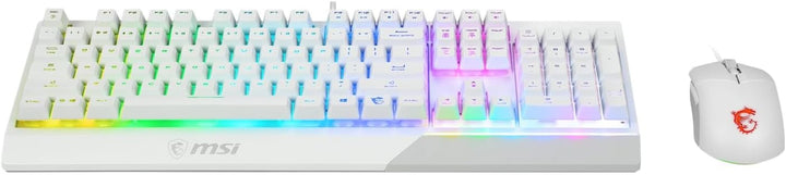 MSI Vigor GK30 Combo White DE GK30 Gaming Tastatur und GM11 Gaming Maus (kabelgebunden, Plunger Swit
