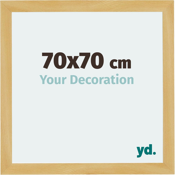 yd. Your Decoration - Bilderrahmen 70x70 cm - Bilderrahmen aus MDF mit Acrylglas - Antireflex - Ausg