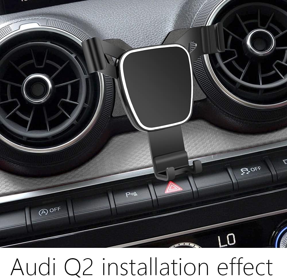 LUNQIN Kfz-Handyhalterung für Audi Q2 2018–2024, Autozubehör, Navigationshalterung, Innendekoration,
