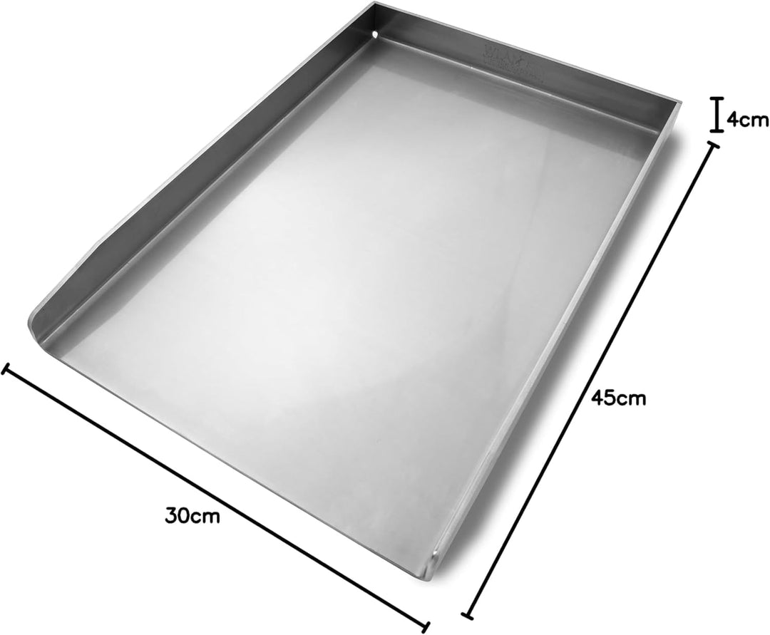 Plancha Edelstahl Grillplatte | passend für Napoleon Freestyle - 45x30cm | 4mm Massiv, Napoleon Free