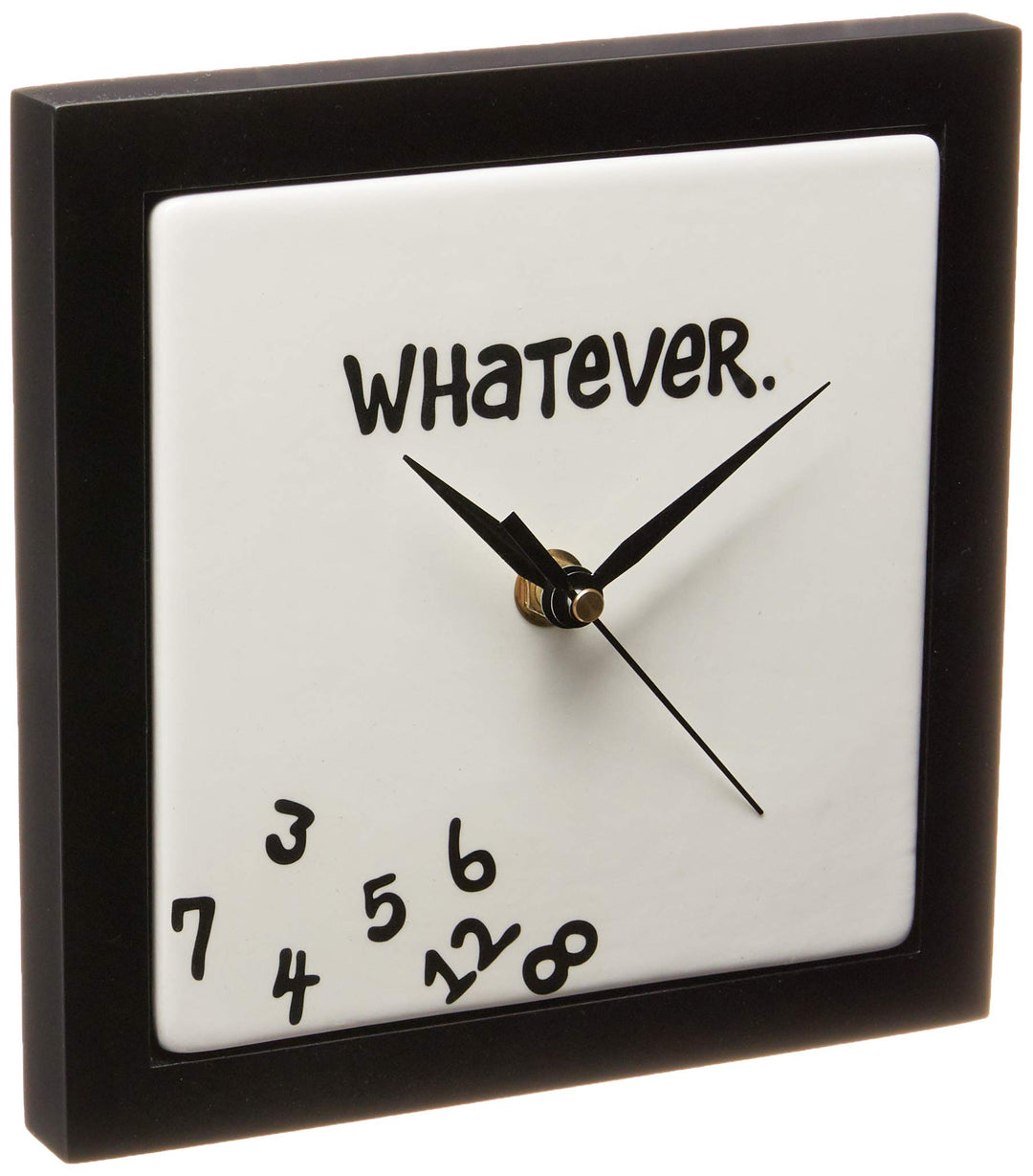 Enesco Our Name is Mud Tischuhr mit Aufschrift Whatever Wanduhr, Wanduhr