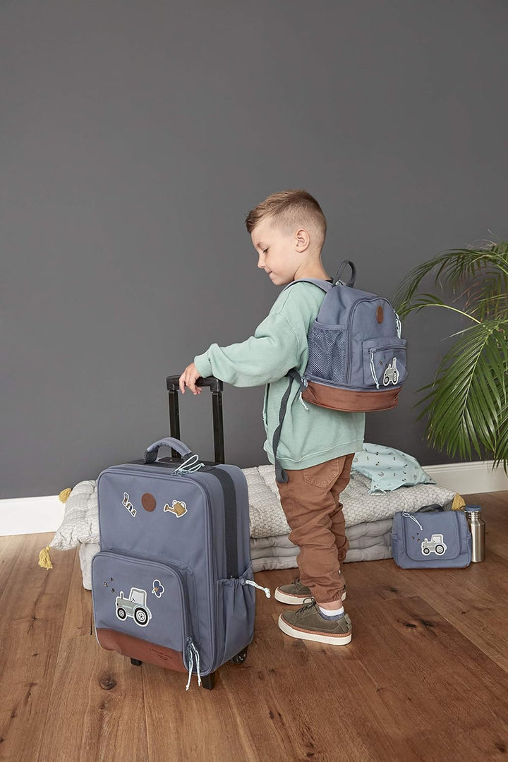 LÄSSIG Kinderkoffer Trolley Reisekoffer mit Teleskopstange und Rollen für Kinder Handgepäck/Trolley