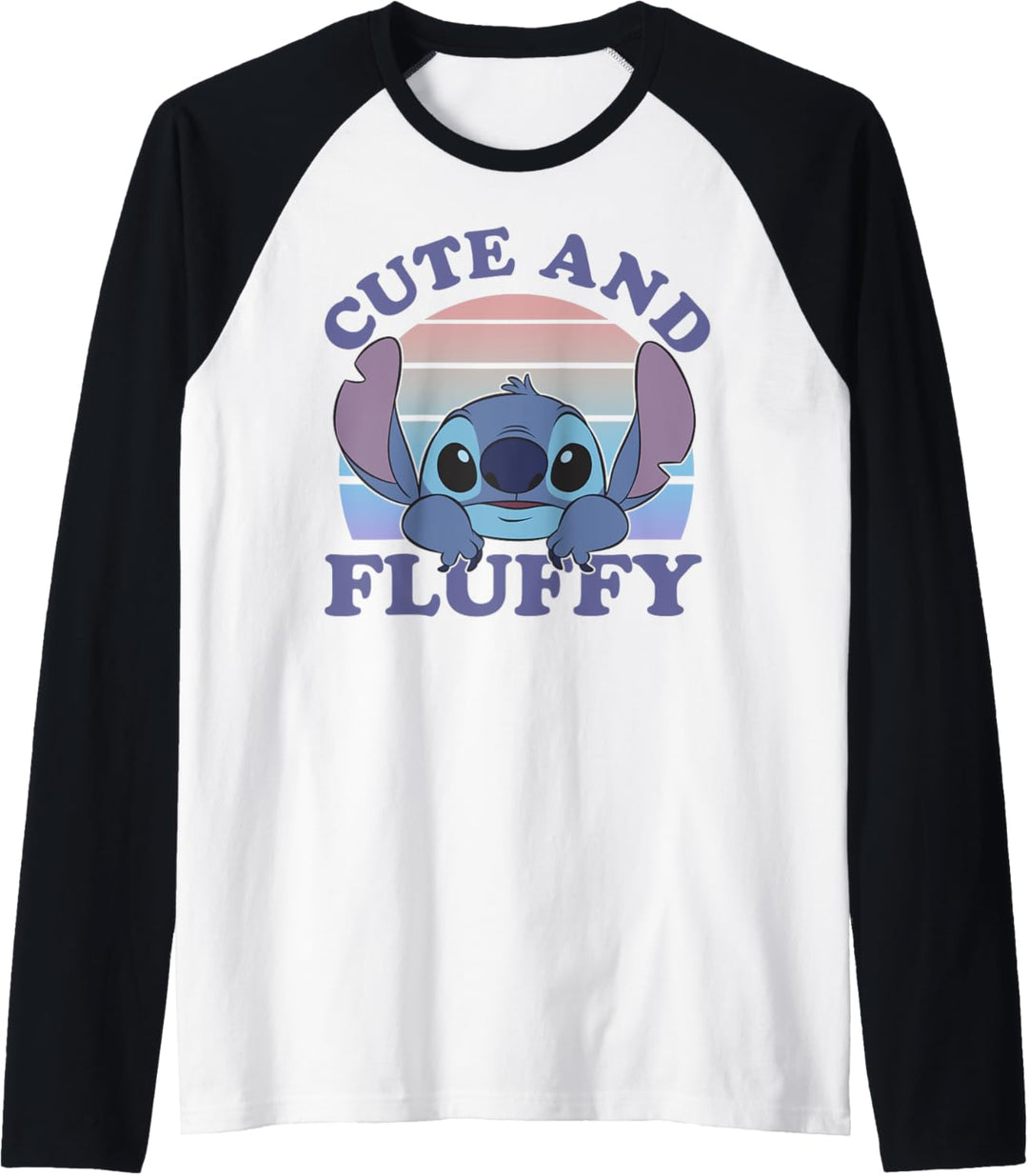 Disney Lilo & Stitch 626 Stitch Day Cute And Fluffy Portrait Raglan