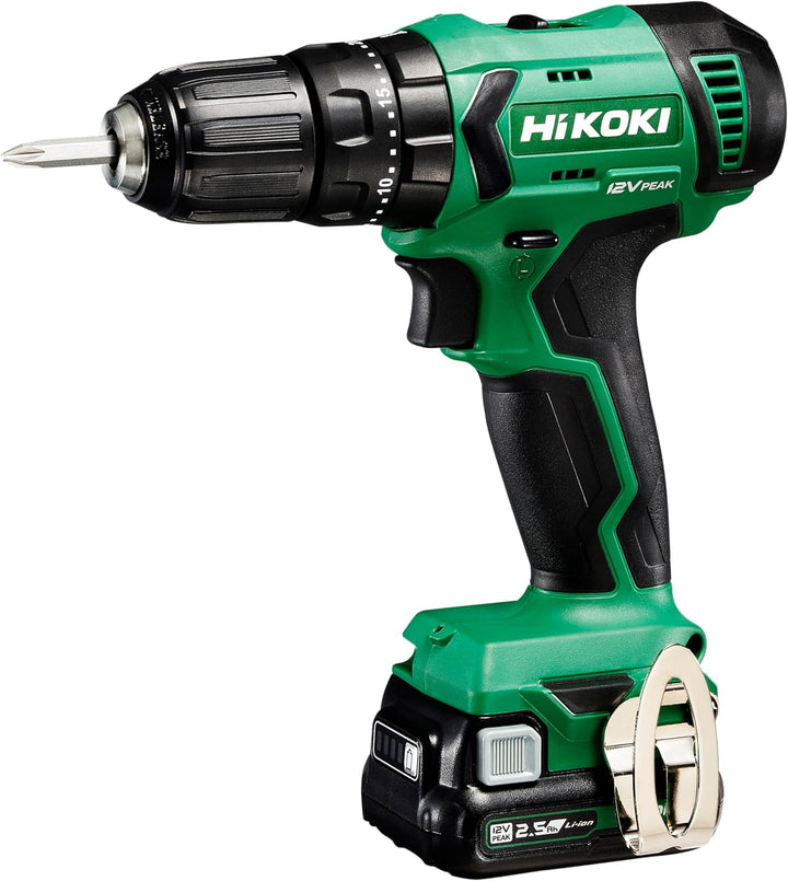 HIKOKI Akku Schlagbohrschrauber, DV12DA (im Transportkoffer) (2,5Ah) 12V, 38Nm