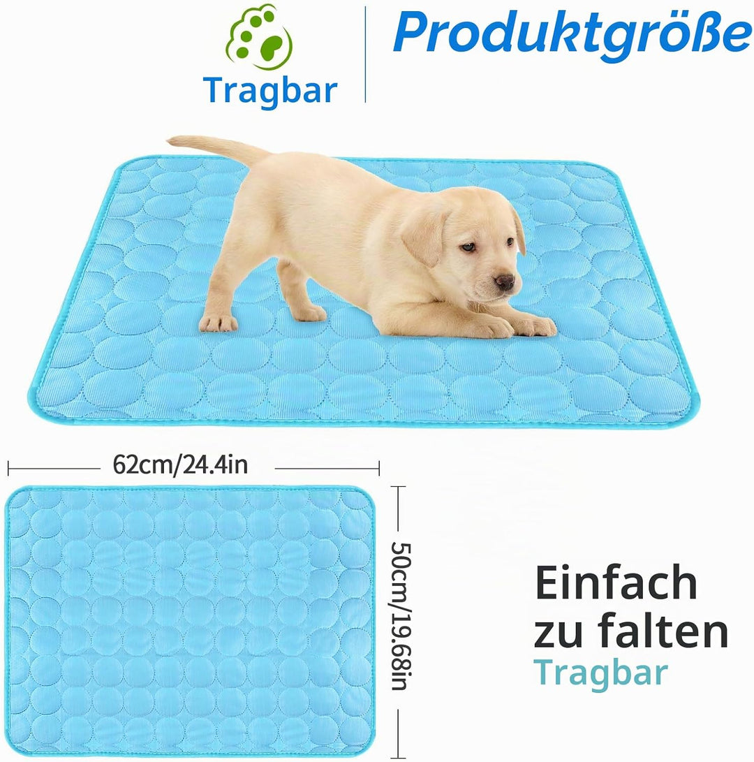 Hundekühlmatte Selbstkühlend Hund 62×50cm Kühlmatte Welpendecke Kühlbett Kühlende Hundedecke Kühlmat