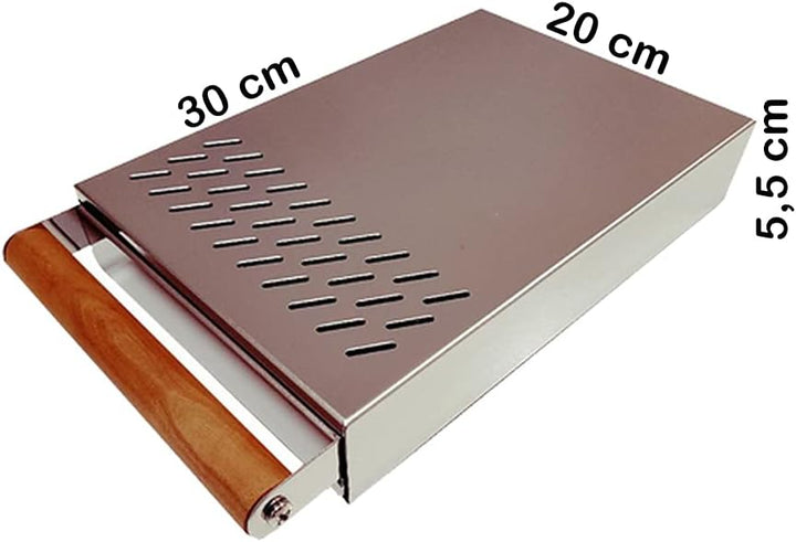 Abklopfbehälter Sudschublade Abschlagkasten Knockbox für Siebträger - mit Holzgriff Espresso Marese