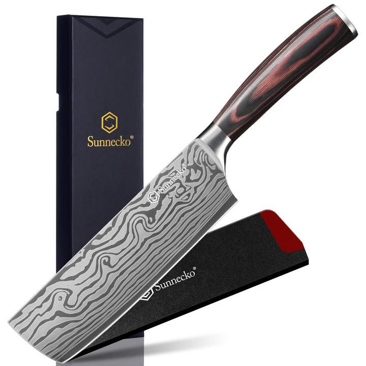 Sunnecko 18cm Küchenbeil Messer Küchenmesser - Klein Hackmesser Hackbeil Küchenmesser Kochmesser Pro