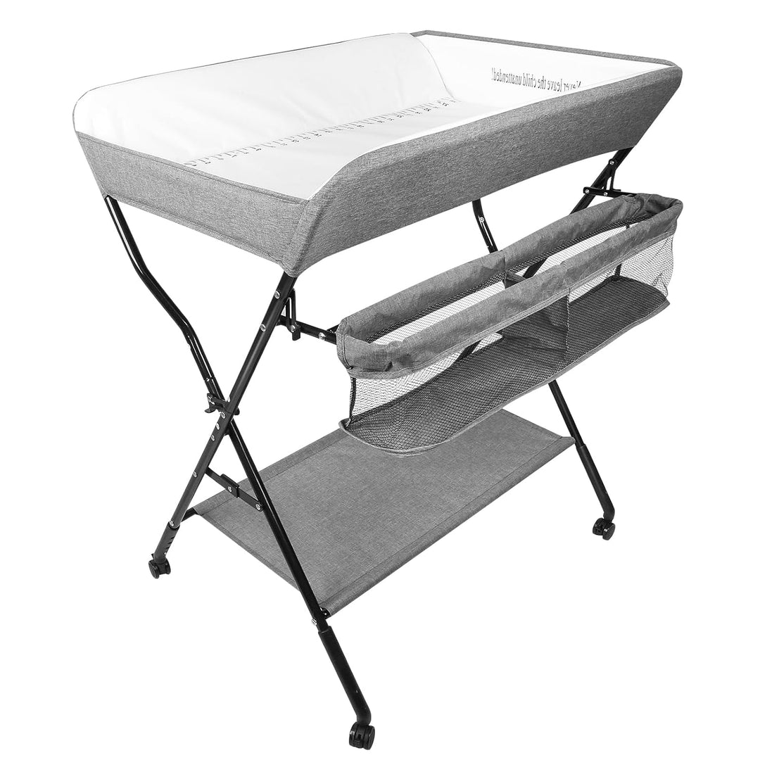 Wickeltisch Faltbar und Tragbar 3 in 1, max. Belastung 25 kg für neue, Wickeltisch mit Aufbewahrungs