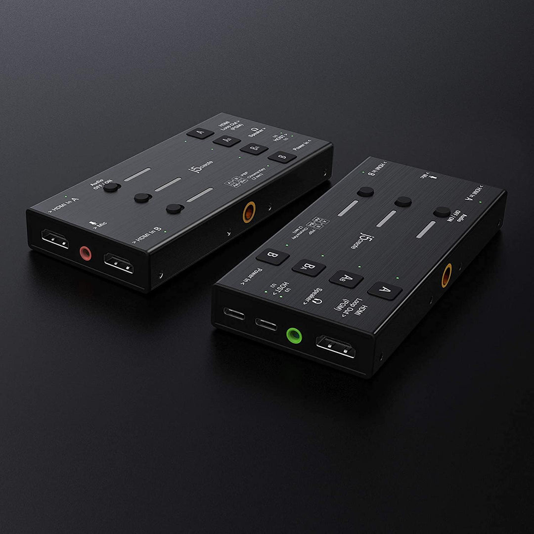 j5create Live-Videoaufnahmekarte - Dual HDMI zu USB-C, unterstützt 1080p 60Hz Video- und Audioaufzei