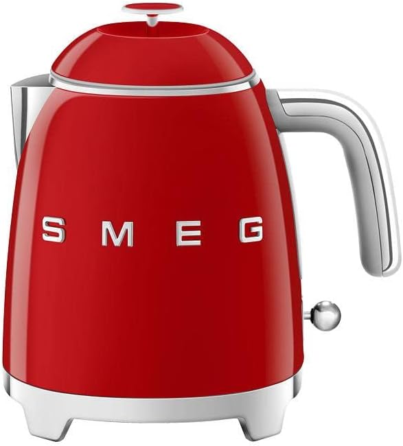 Smeg KLF05RDEU Mini Wasserkocher Rot 0.8 Liter Rot, 0.8 Liter Rot