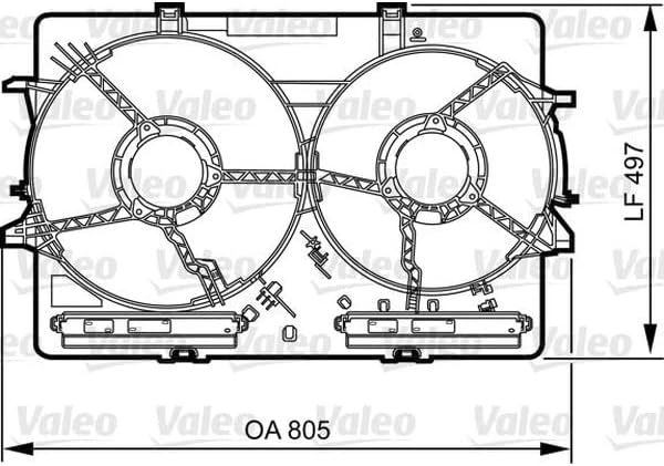 Valeo Halter Kühlerlüfter 820757