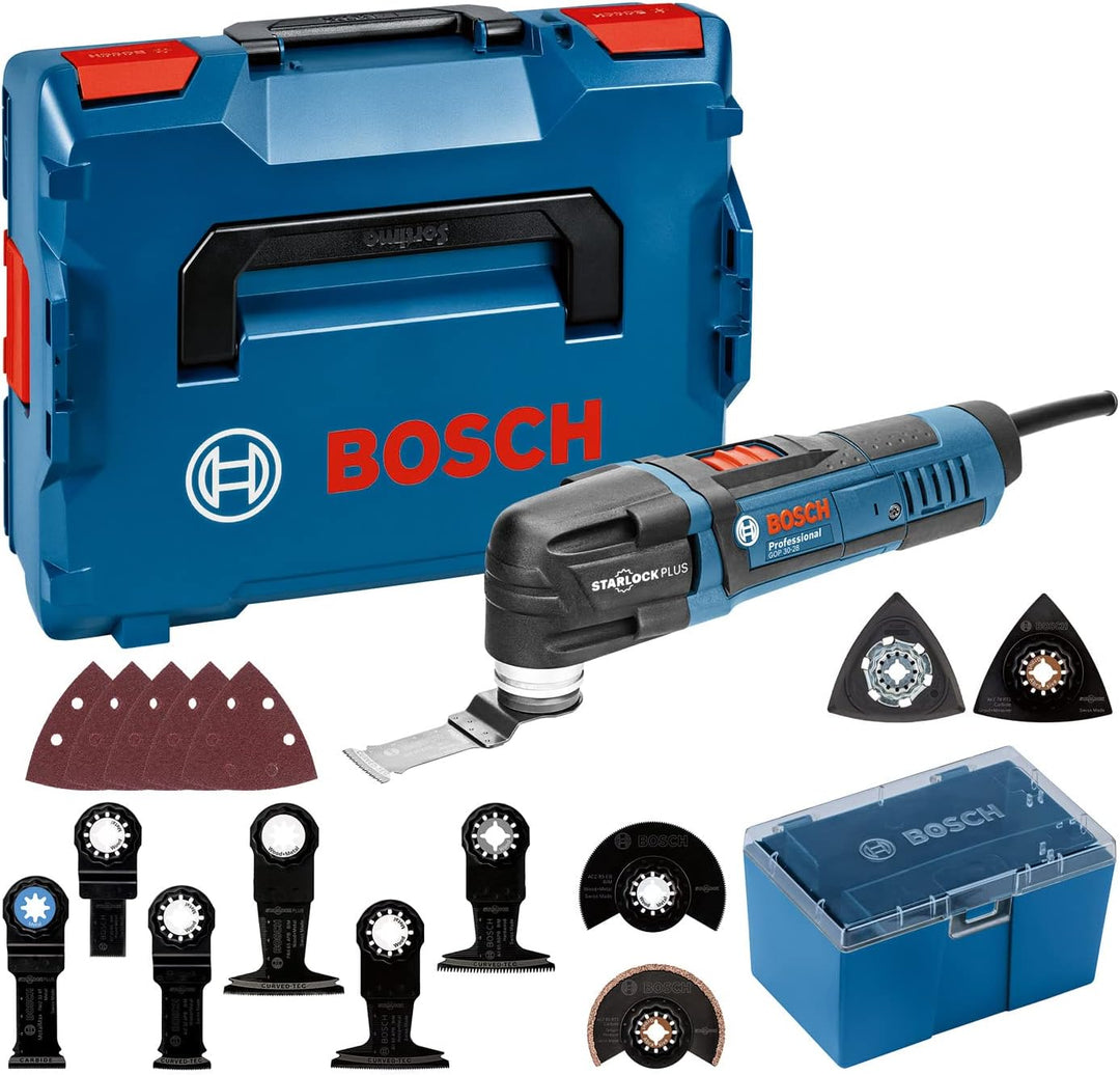 Bosch Professional Akku Multi Cutter GOP 30-28, 300-Watt-Motor, Starlock-Werkzeugaufnahme, Werkzeugw