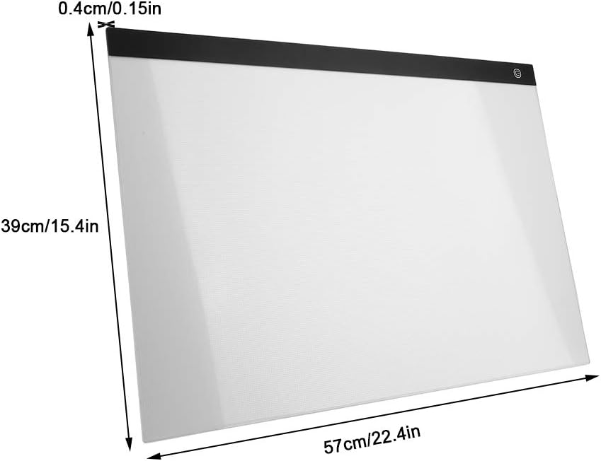 A2 Leuchttisch Light Pad Leuchtkasten, Dimmbare Ultradünne Leuchtplatte und LED Zeichnung Pad Lightp