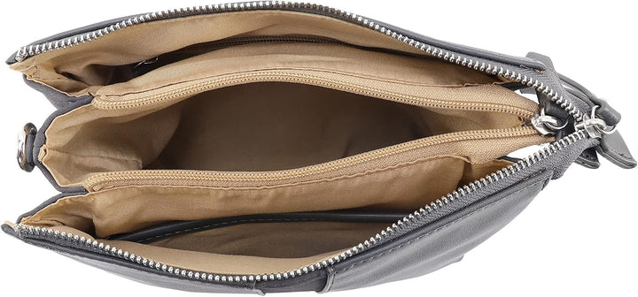 Gerry Weber - soft mix shoulderbag shz Grau 22,00x17,00x8,00 cm Farbe:grau / Material:polyester,pu,