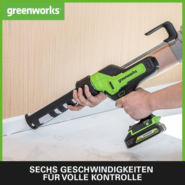 Greenworks Tools 01-000003501707 G24CG 24V Caulk Gun, Grün,