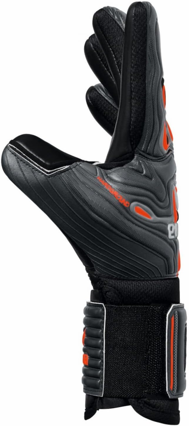 Erima Unisex Flex-ray Hardground Torwarthandschuh 9 fiery coral/schwarz, 9 fiery coral/schwarz