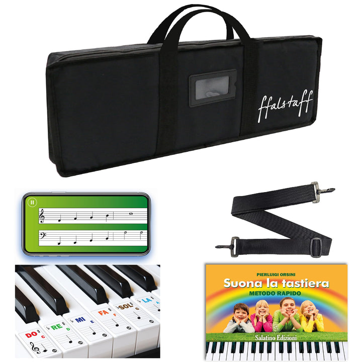 ffalstaff Tastaturtasche 48 x 21 x 06 cm für Tastatur - Mini Synth - Controller | Hochwertige Verarb
