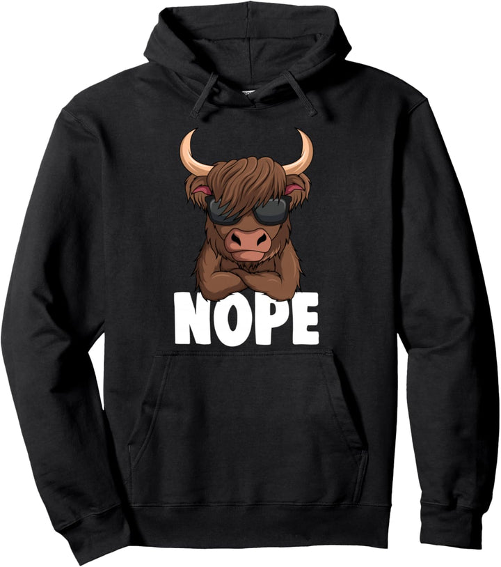 Schottisches Hochlandrind Kuh Pullover Hoodie
