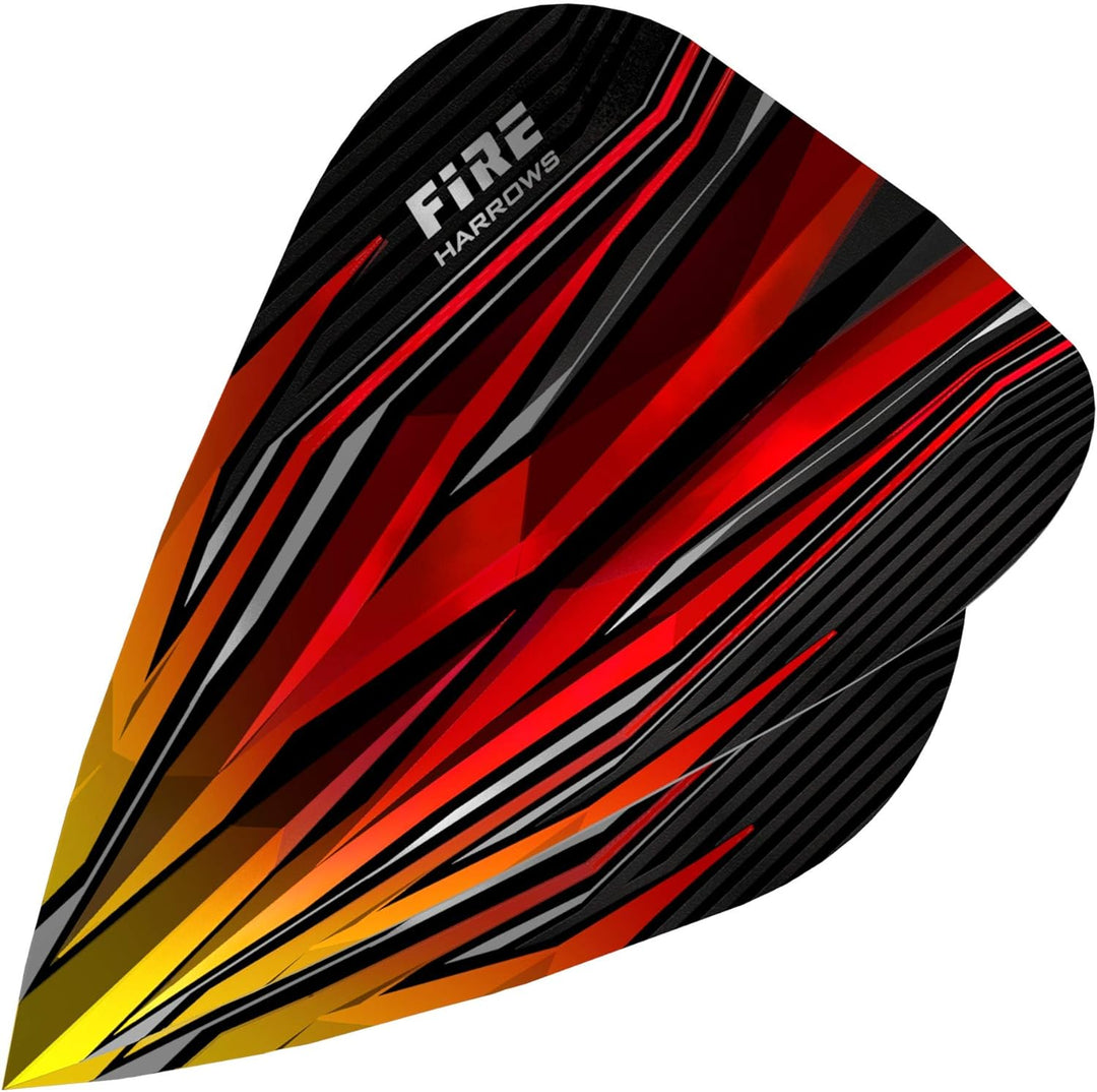 Harrows Extra starke Dart Flights – 5er-Set – insgesamt 15 Dart-Flights flame Standard, flame Standa