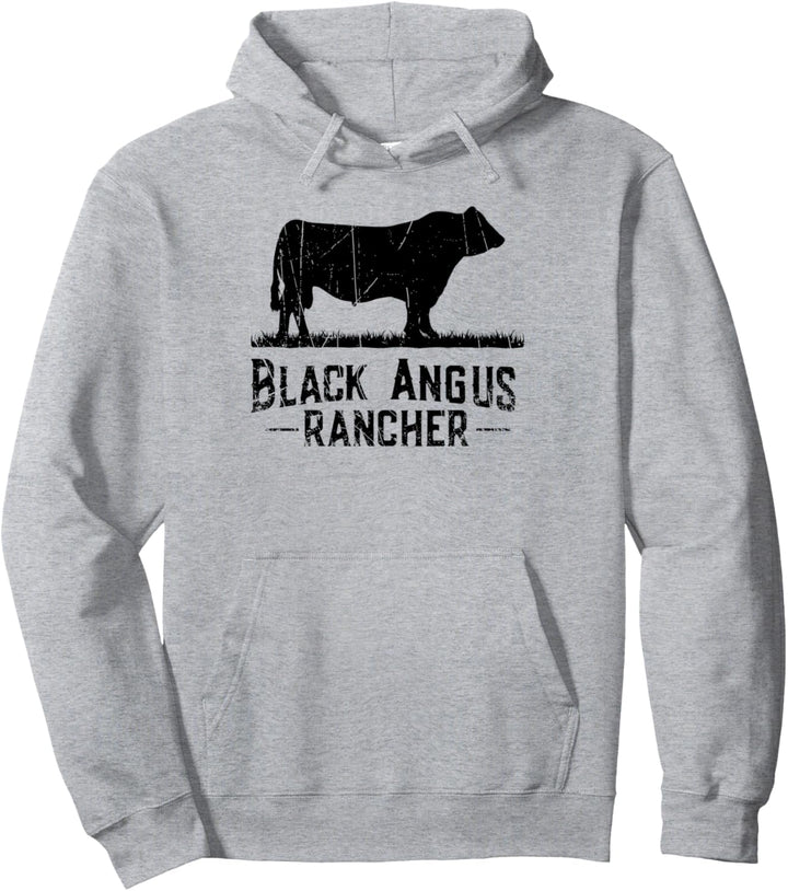 Kuh Bauer Angus Rancher - Black Angus Pullover Hoodie