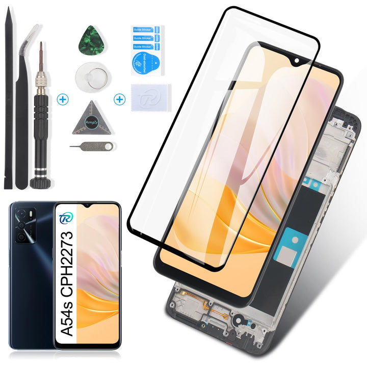 RongZy Kompatibel mit Oppo A54s CPH2273 Ersatz Bildschirm LCD Display und Touchscreen-Digitizer mit