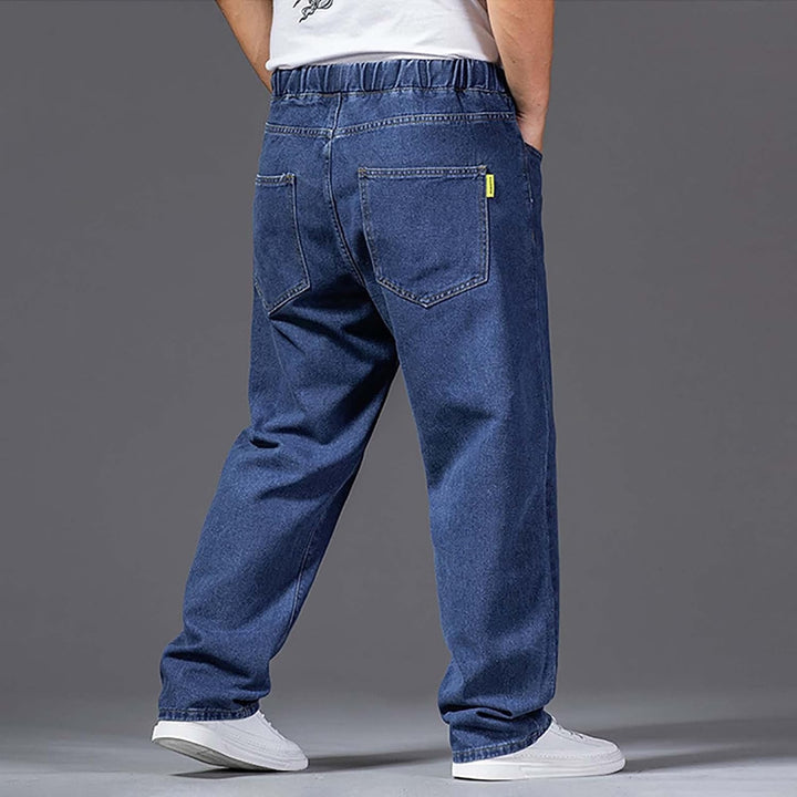 Generisch Jeanshose Herren Stretch Mit Gummizug, Jeanshosen Herren Grosse Grössen, Denimhose Elastis