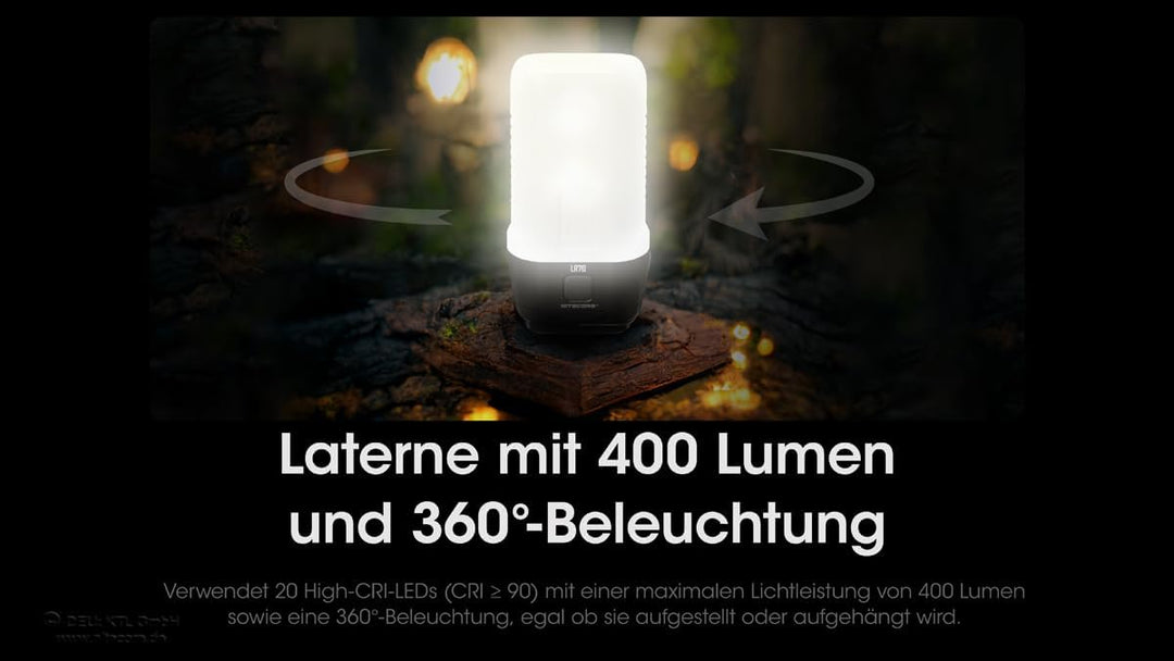 Nitecore LR70 - Nitecore LR70 - 3000 Lumen, Powerbank, Laterne