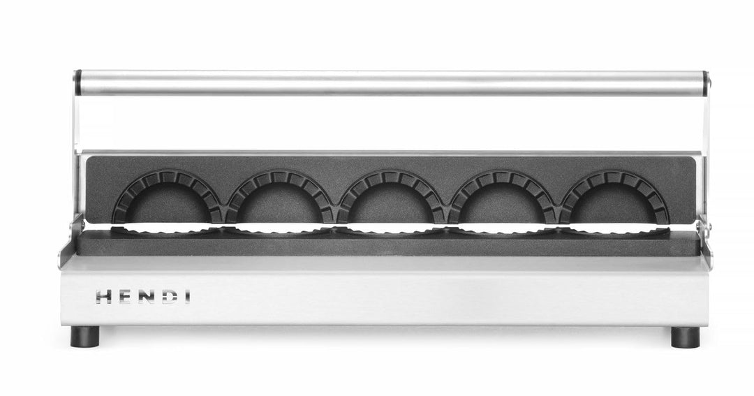 HENDI Teigtaschenformer, für die Zubereitung von 5 Teigtaschen oder Knödel auf einmal, Teflon™ Antih