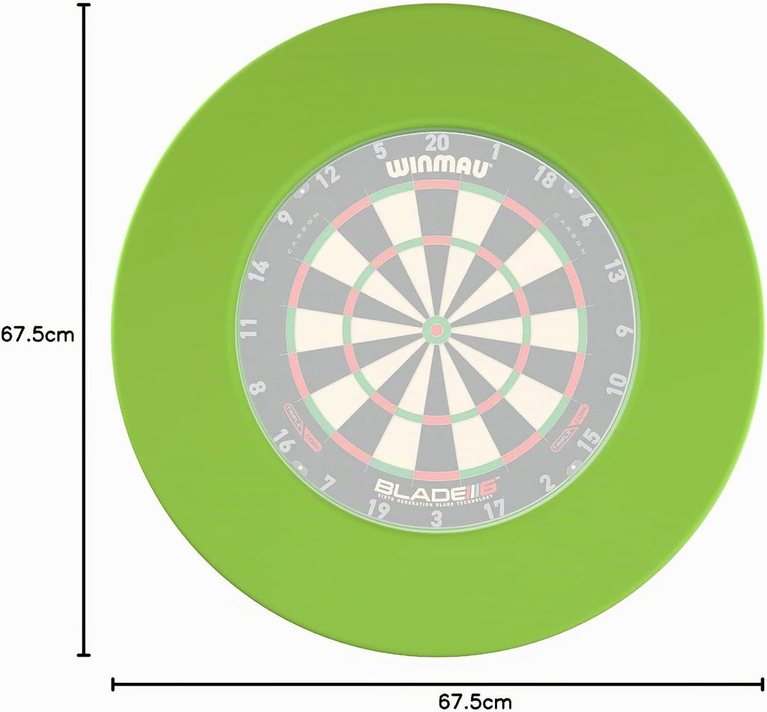 WINMAU Dartboard Plain Surrounds for Steeltip Dartboards Green, Green