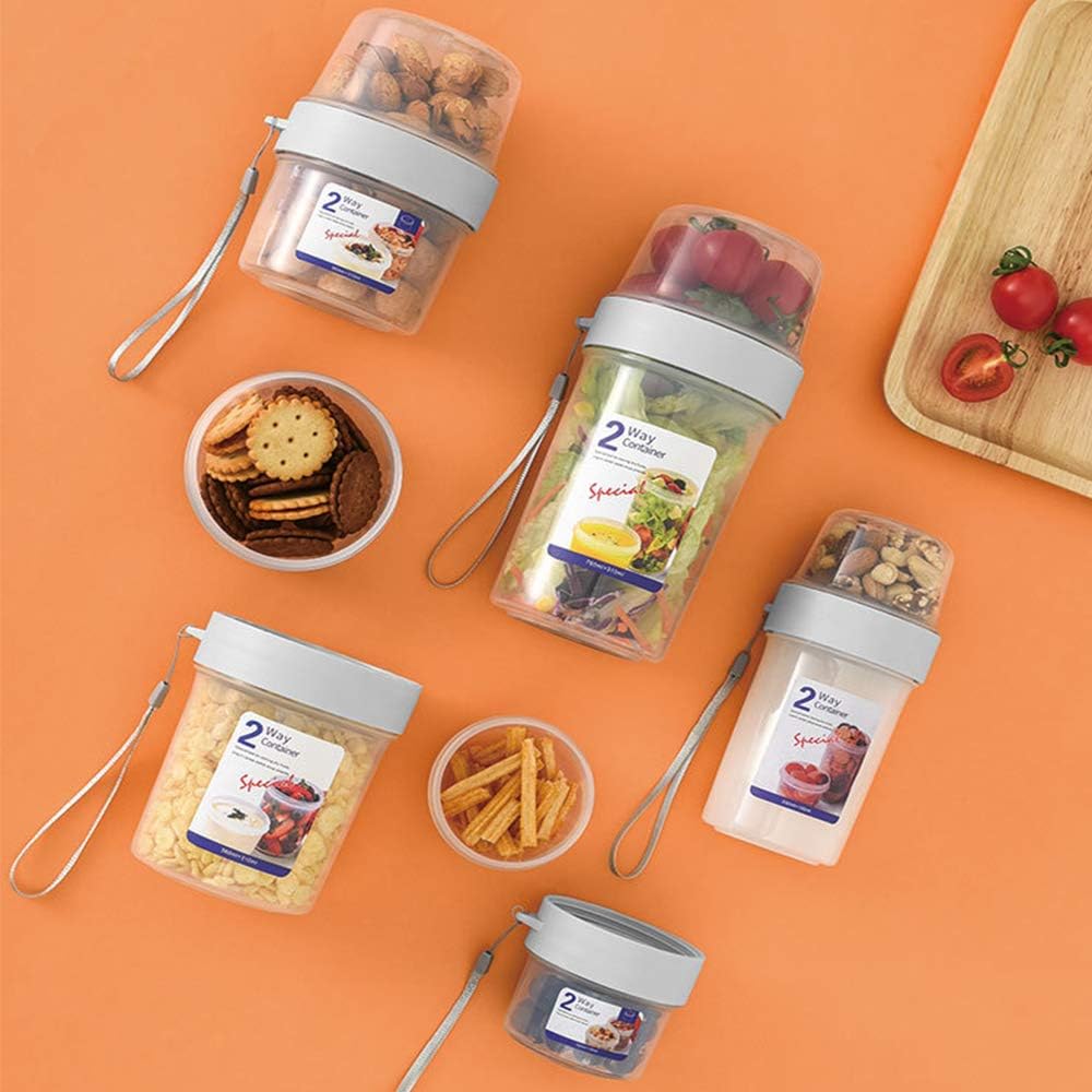 Joghurtbecher, Praktischer Salatbecher Müslibecher, Reisebecher, Lunchbox, to go Becher Geeignet für