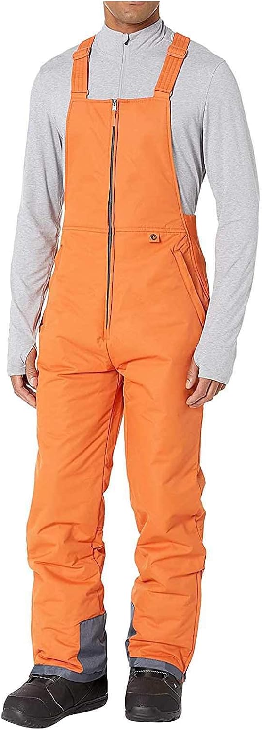 Schneehose Herren Mit Gummizug, Skihose Herren Mit Latz, Snowboardhose Wasserdicht Thermohose Warm S