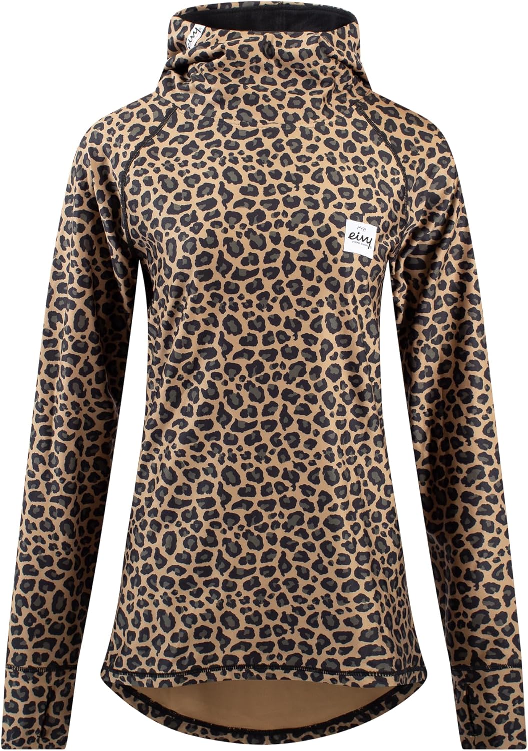 Eivy Icecold Hood Top 22 warme Ski-Thermounterwäsche Funktionstop Baselayer Yoga XL Leopard, XL Leop