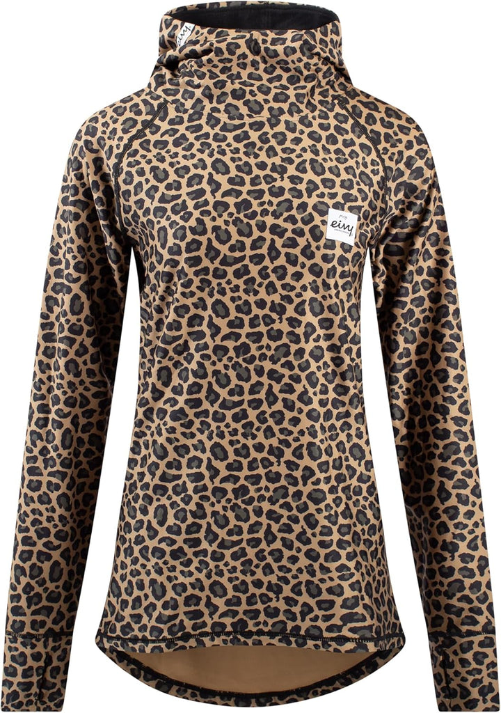 Eivy Icecold Hood Top 22 warme Ski-Thermounterwäsche Funktionstop Baselayer Yoga XL Leopard, XL Leop