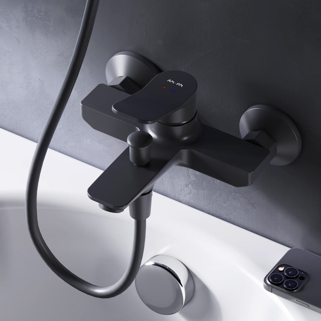 AM.PM X-Joy FXA10022 Wassersparende Wannen- und Brausebatterie kraztfest, leicht zu reinigen,mühelos