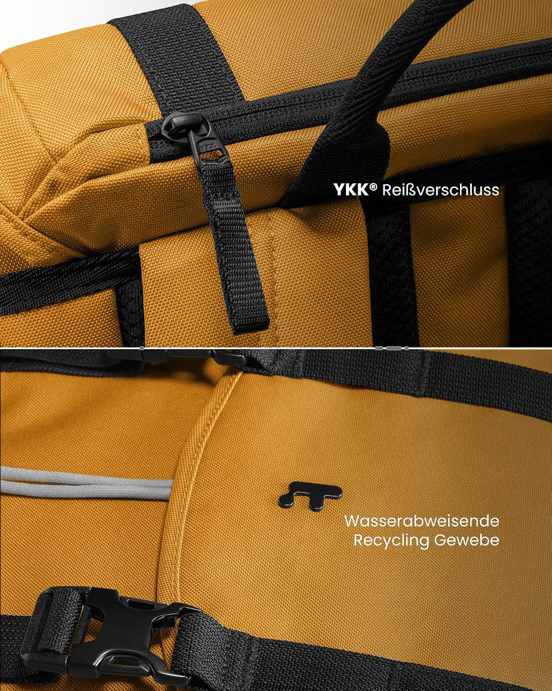 tomtoc Laptop Rucksack für Damen Herren, Vintage Tagesrucksack Daypack Casual Backpack mit 22 Liter