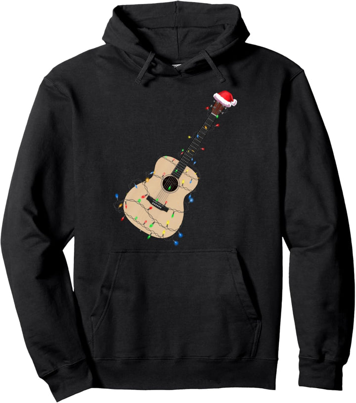 Geschenk für Gitarristen Weihnachtsbaum Gitarre Weihnachts Pullover Hoodie