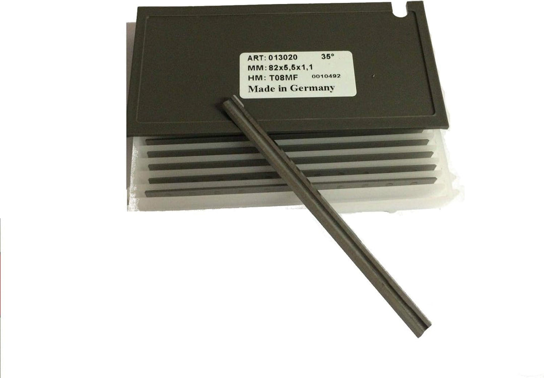 Hobelmesser 82 mm für Makita D-35302 Hartmetall HM Hobelmesser 82mm auch passend für Bosch 10er Pack
