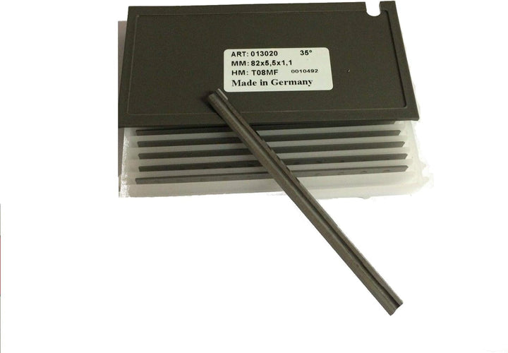 Hobelmesser 82 mm für Makita D-35302 Hartmetall HM Hobelmesser 82mm auch passend für Bosch 10er Pack