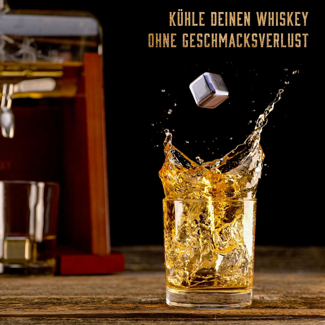 Whisiskey - Whisky Karaffe - 1000 ml - Geschenkset Herren - Luxuriöses Whiskey Set - Geschenk zum Va