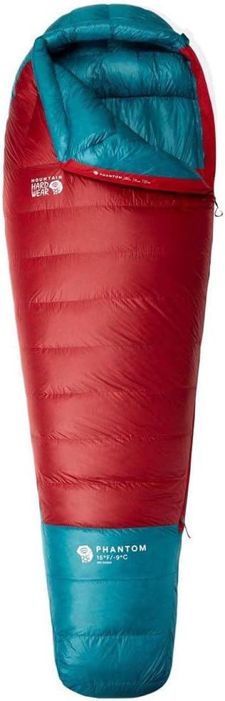 Mountain Hardwear Phantom 15F/-9C Schlafsack Daunenschlafsack Rot Short - Ouverture gauche, Rot Shor