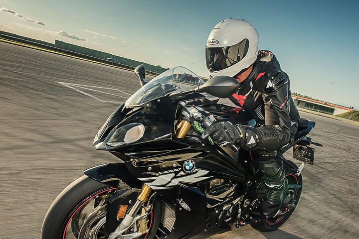 SHIMA RSX-6 Men, Motorradsteifel Herren | Verstärkte Leder Motorradschuhe mit Seitlichem Reissversch